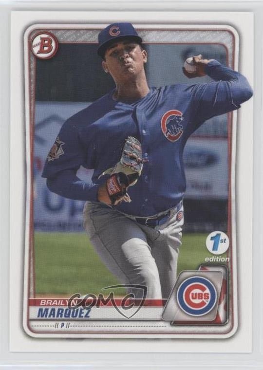 2020 Bowman 1st Edition Brailyn Marquez #BFE-49 3v8