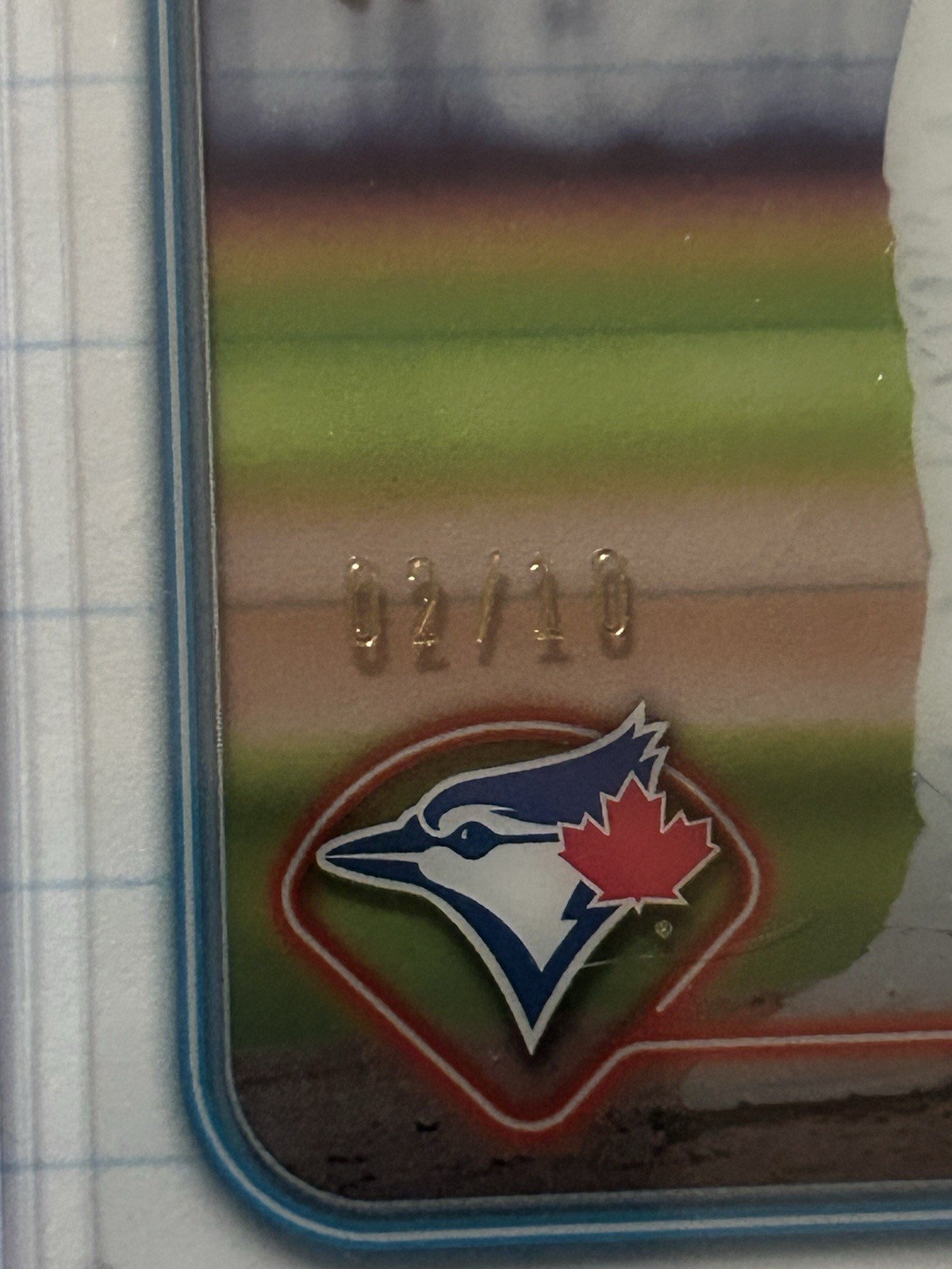 2024 Topps Series 2 Chris Bassitt Clear Border SSP 02/10 Gold Blue Jays