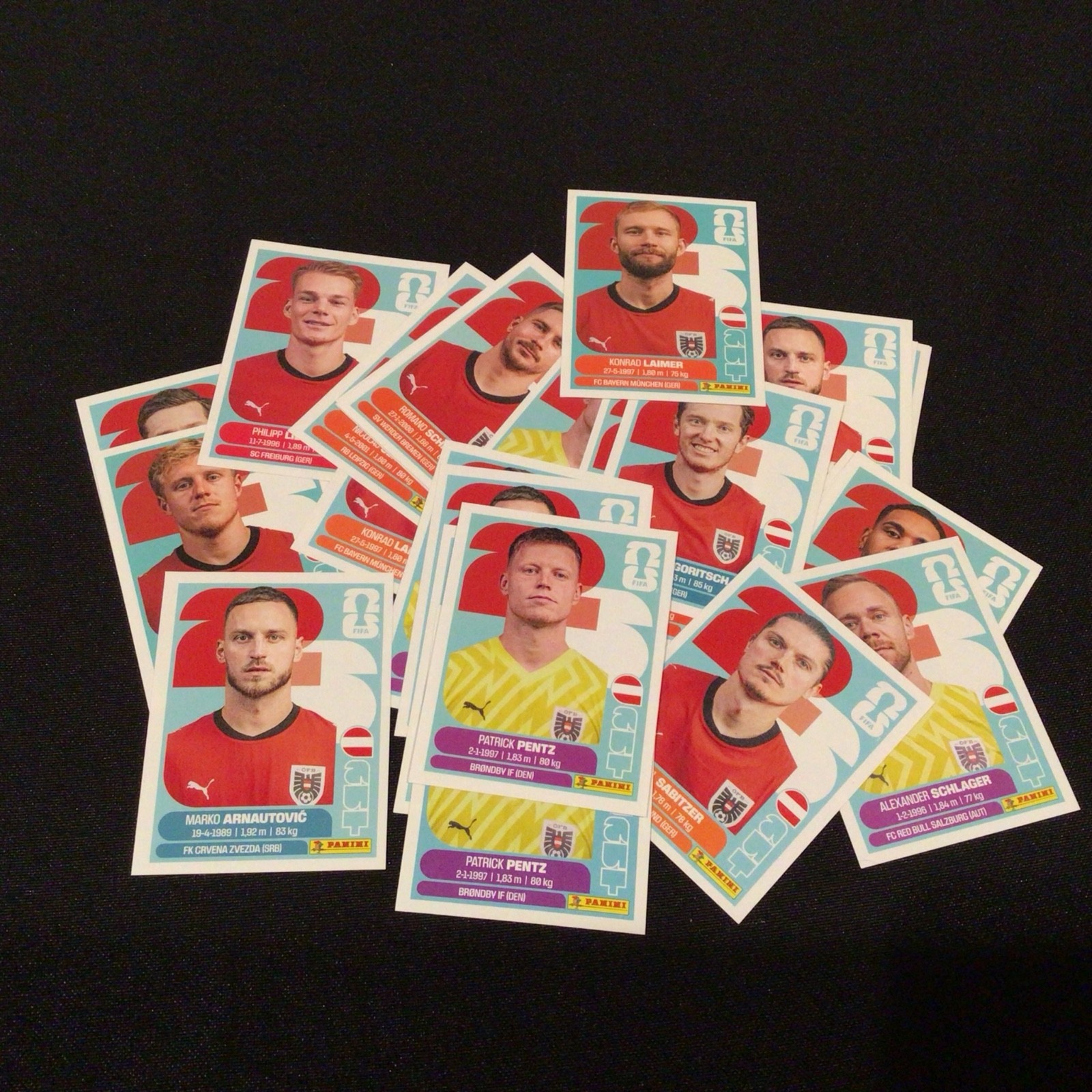 Panini AUSTRIA TEAM SQUAD Sticker World Cup 2026 Multi Listing You Pick!