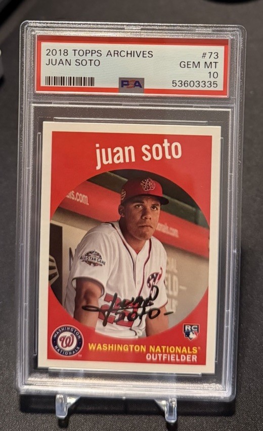 Juan Soto 2018 Topps Archives RC #73 PSA 10 Gem Mint