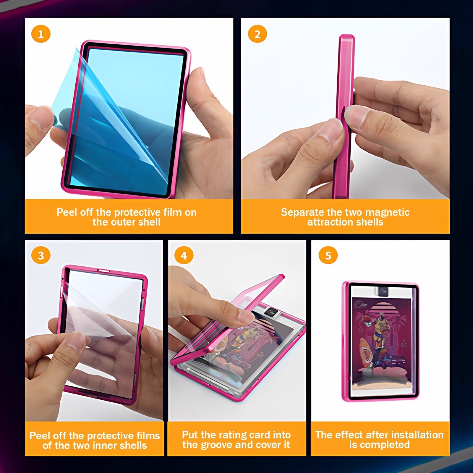 One Magnetic Trading Card Protector Ultra Metal Touch for PRO 35/130PT Holder