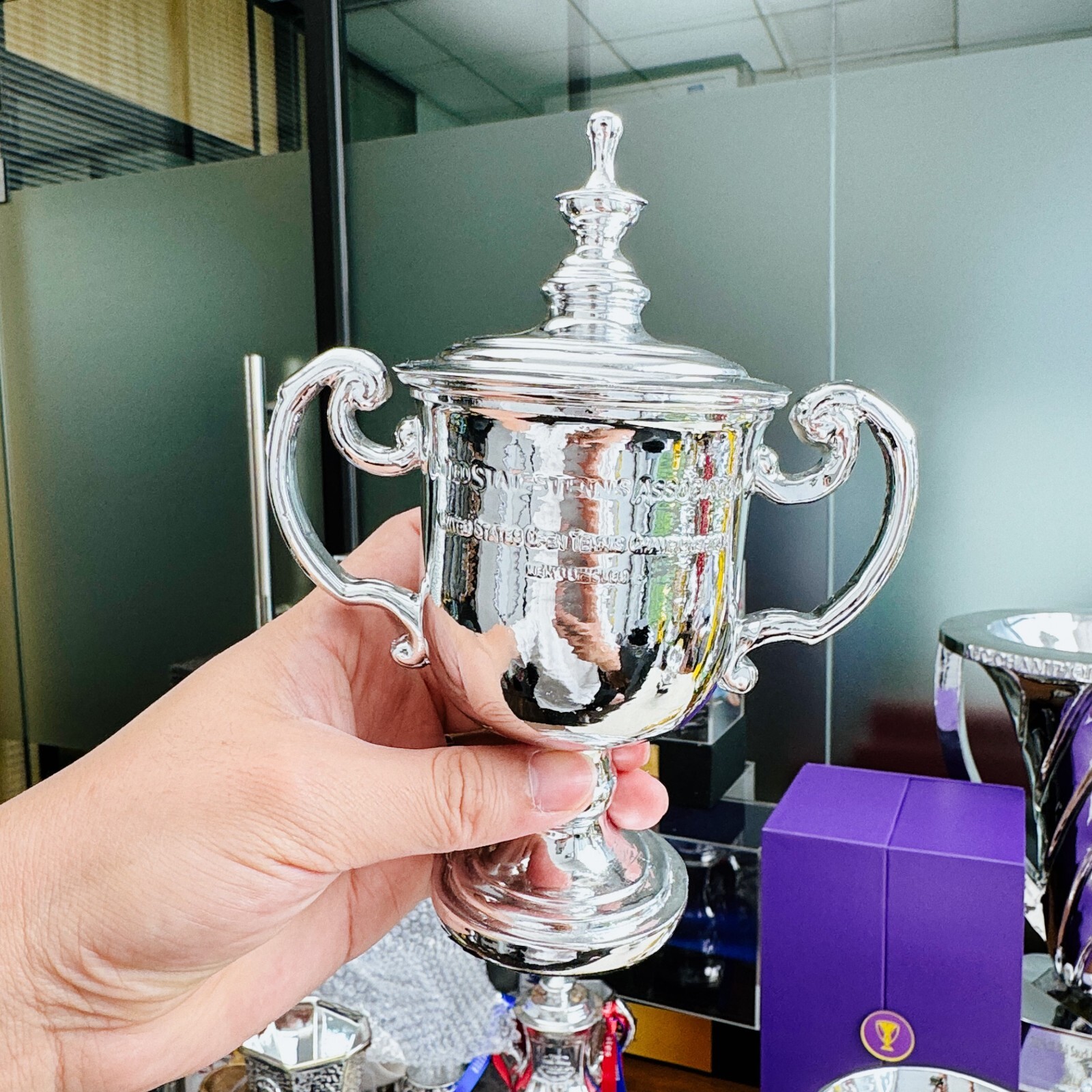 Tennis Trophy Men Grand Slam Trophy 16cm Resin Replica 4 Trophy