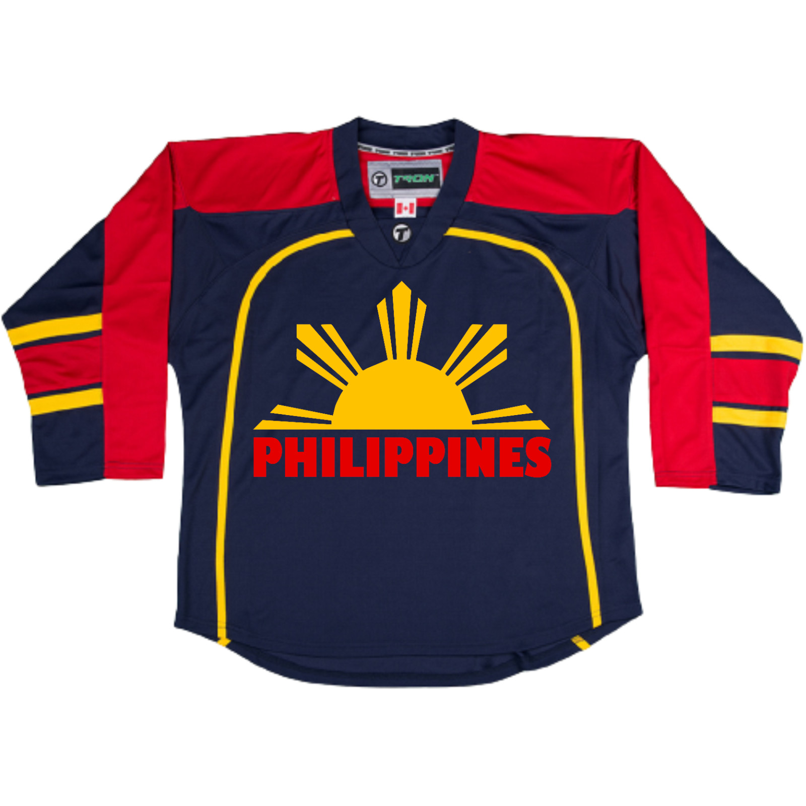 Philippines Ice Hockey Jersey New! Free Shipping