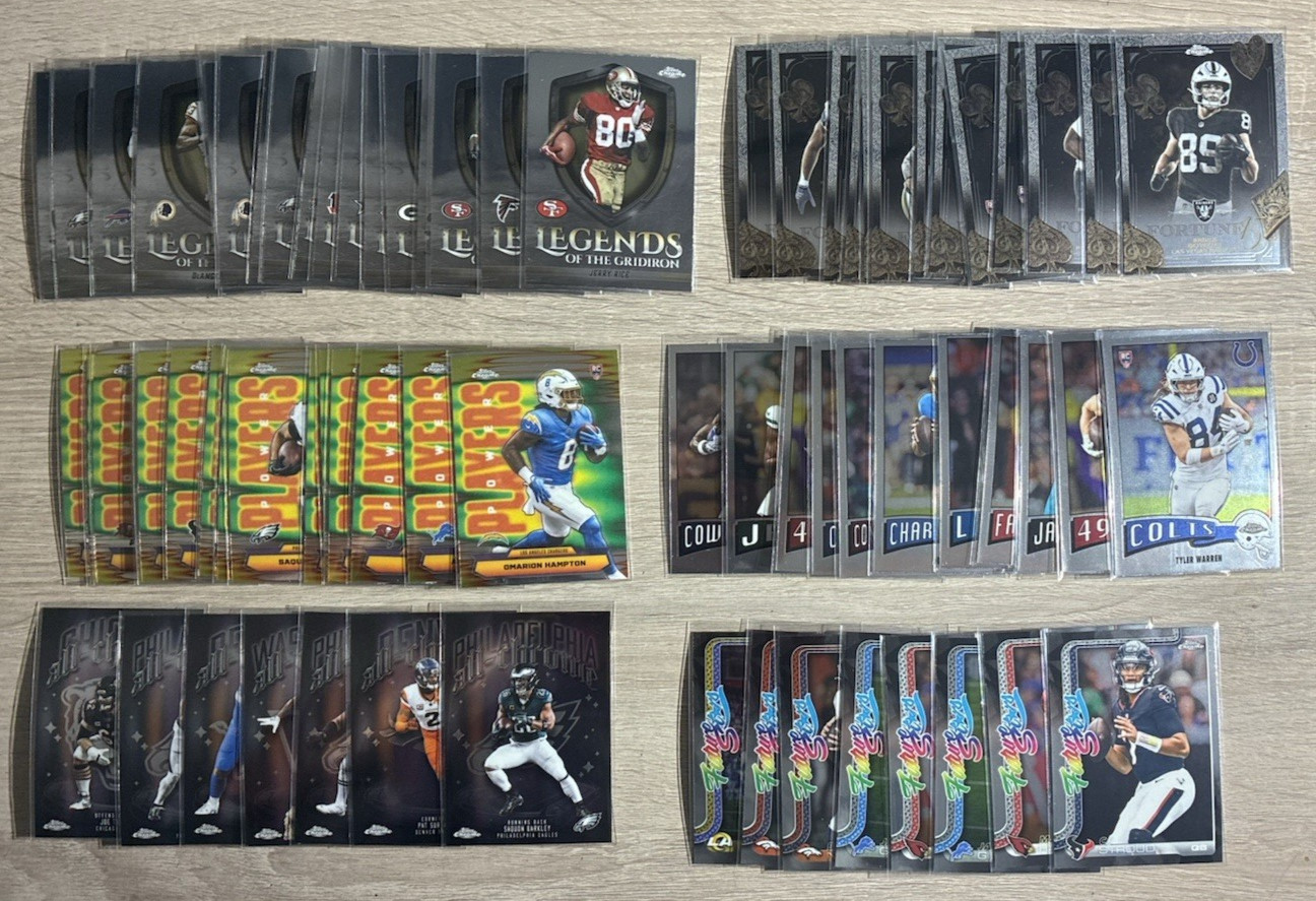2025 Topps Chrome Football Pick Your Insert QTY SAVE 1975, Future, Legends, etc!