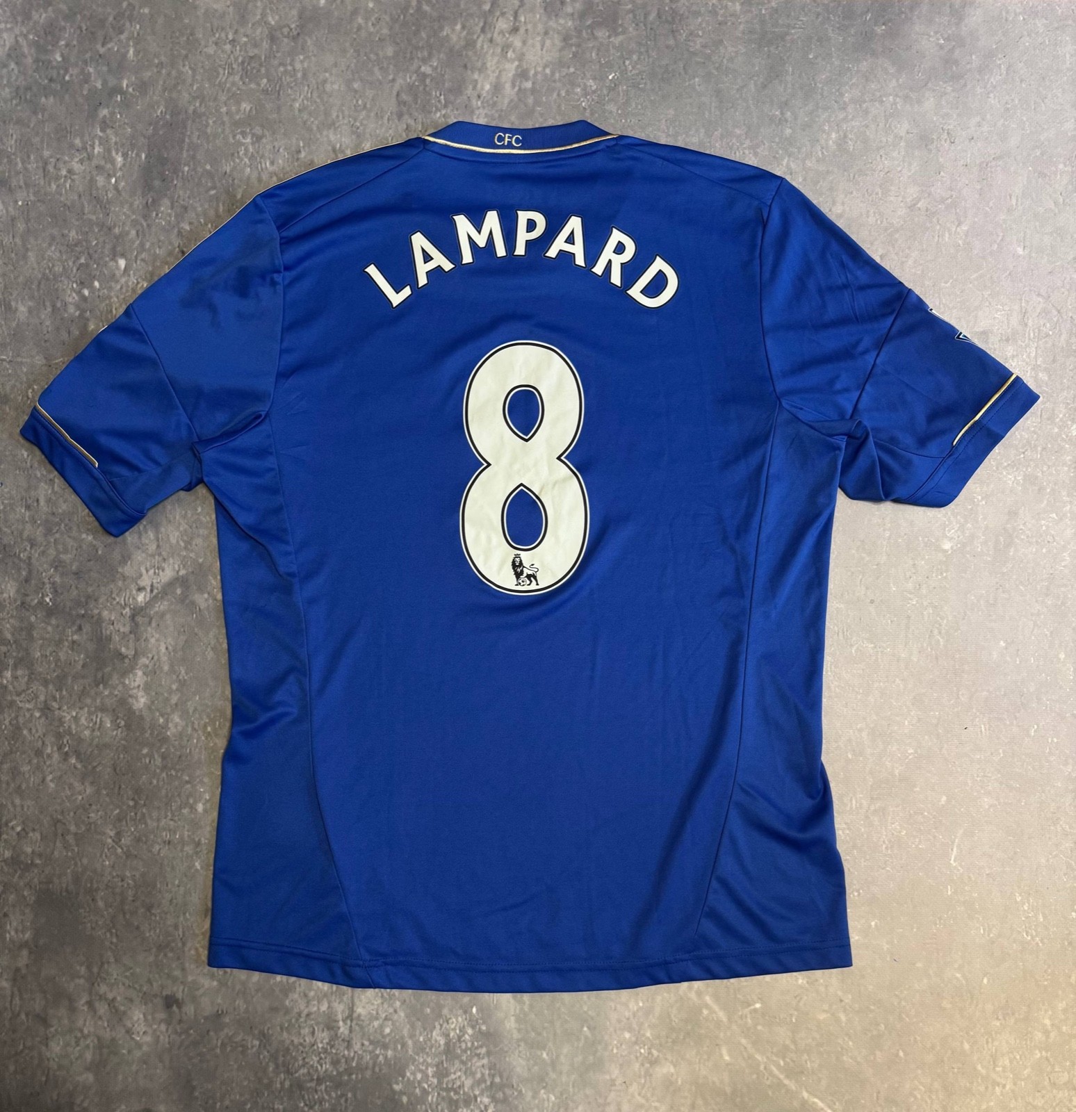 Chelsea 2012/13 Home Shirt Lampard #8 Adidas Climacool Jersey Blue Size L EPL Sa
