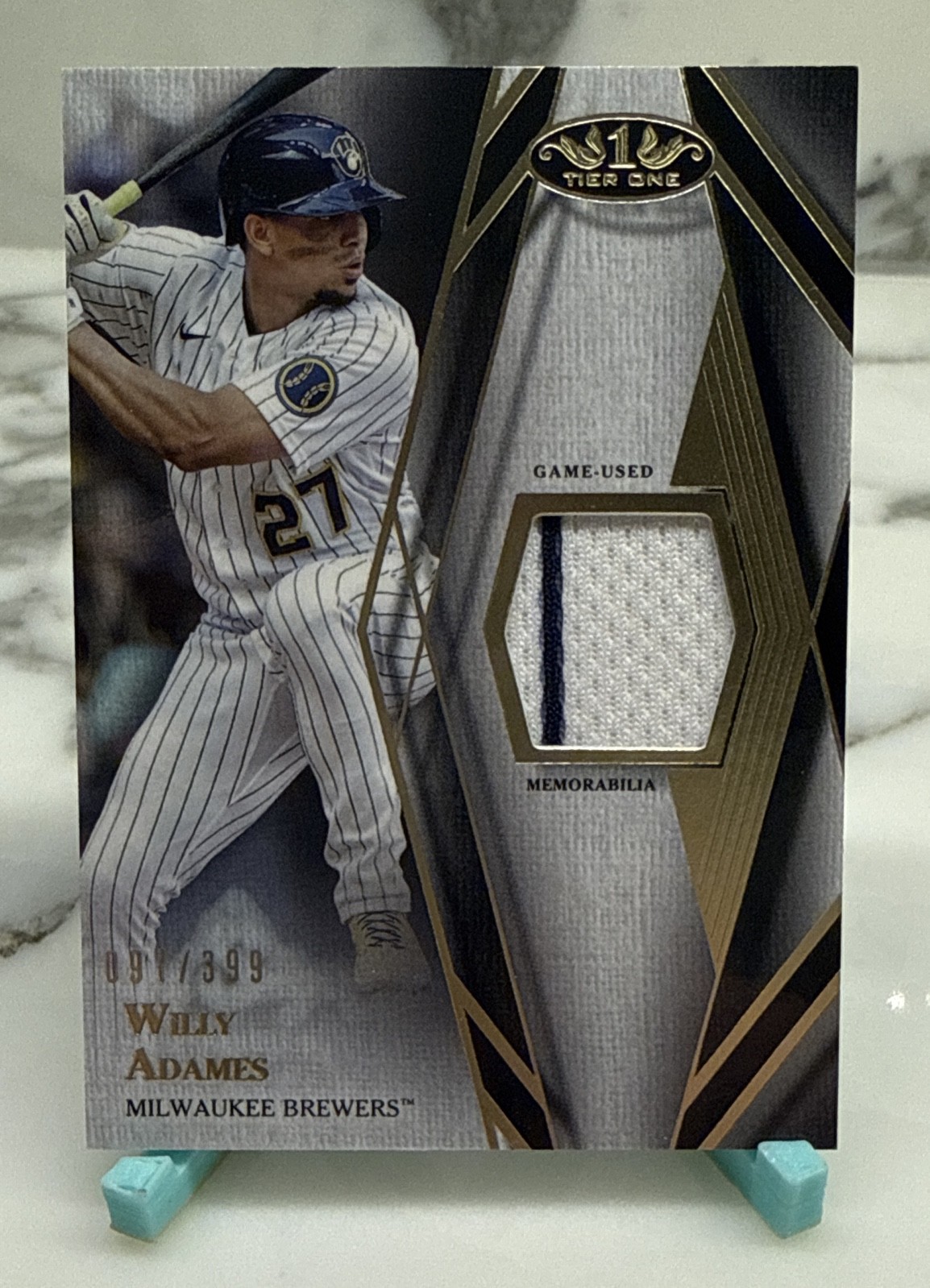 2022 Topps Tier One – Tier One Relics Willy Adames #T1R-WA /399 (MEM)