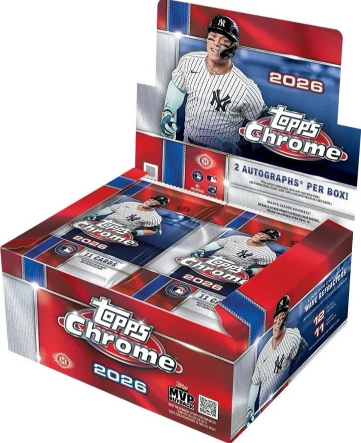 2026 Topps Chrome Baseball – Jumbo Box – Presale