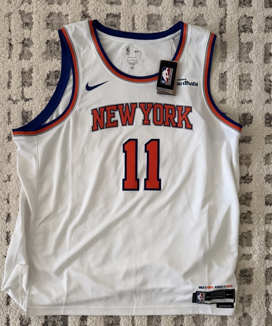 3XL 60 Nike Jalen Brunson New York Knicks Swingman Jersey NBA Finals Patch NEW