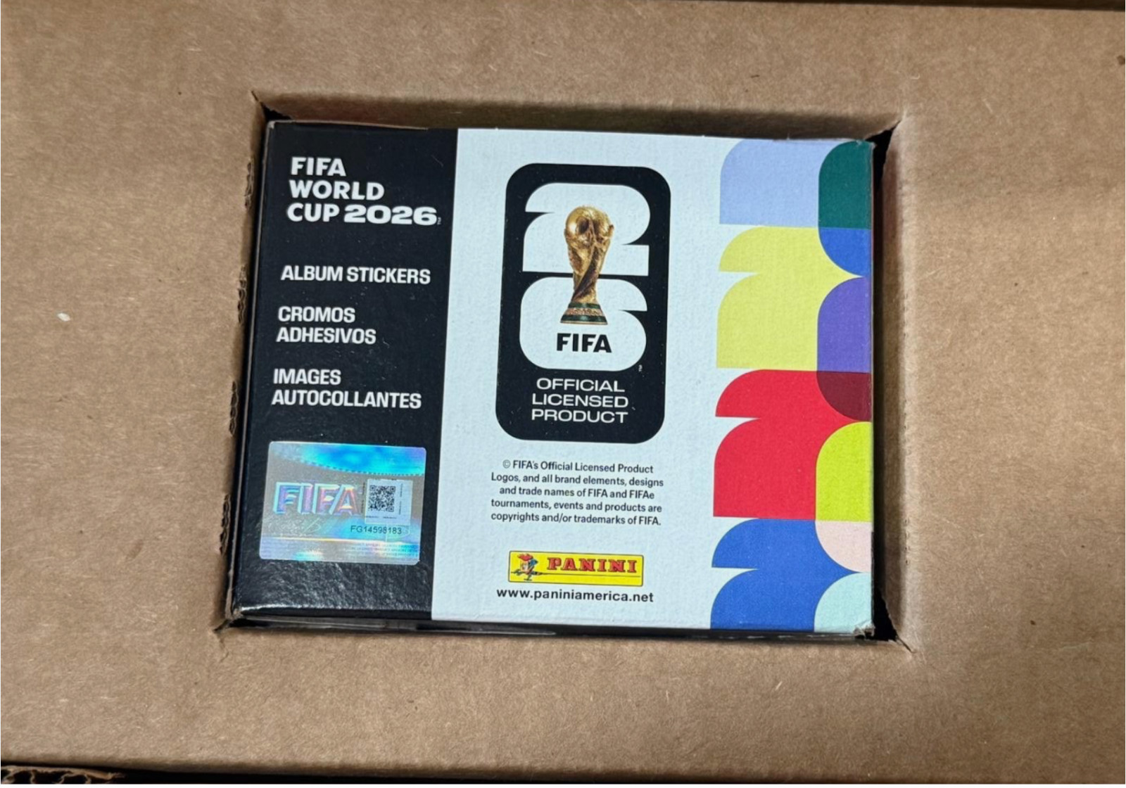 Panini FIFA World Cup 2026 Sticker Collection Box 25 Packs 199 Stickers Sealed