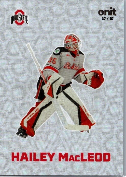 2025-26 ONIT NIL Ohio State Women’s Hockey #F-9 Hailey MacLeod Fusion Holo 10/10