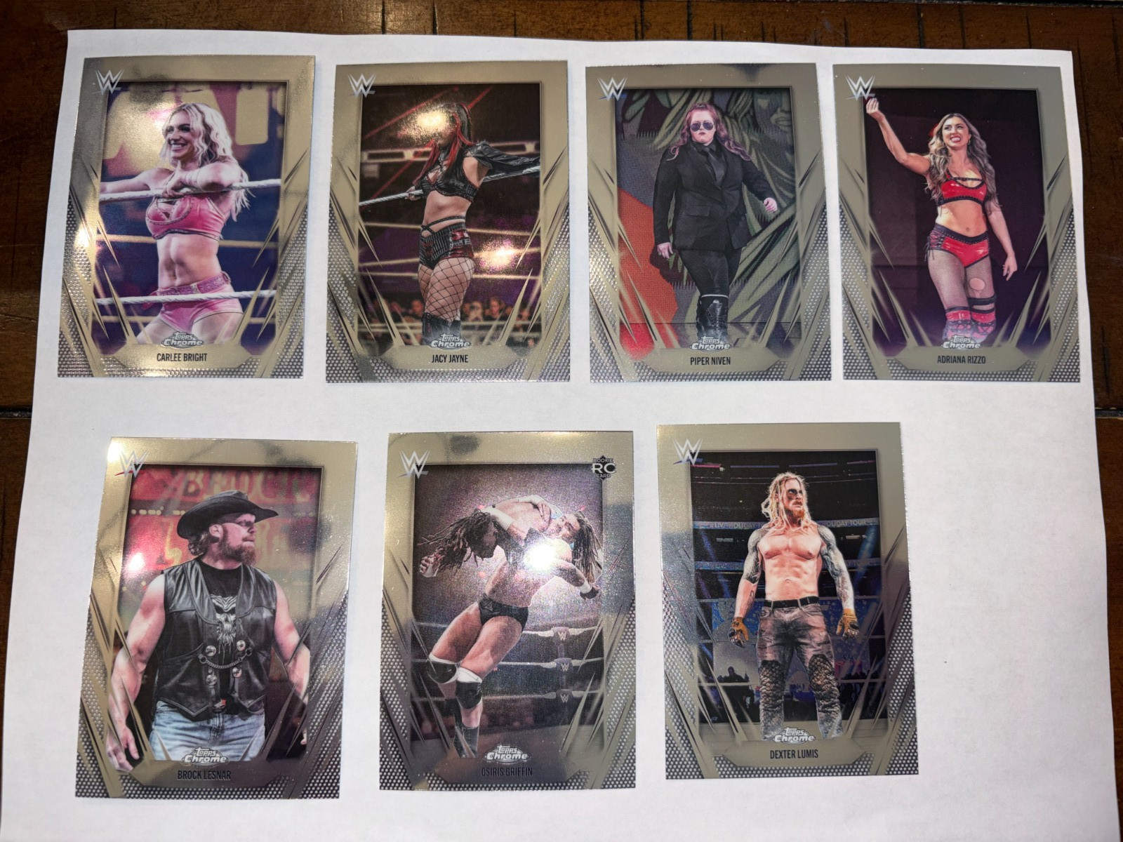 2026 TOPPS CHROME WWE BASE WRESTLING CARDS YOU CHOOSE DISCOUNTS FOR MULT WWF NXT