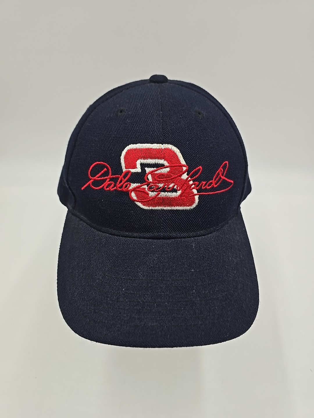 Dale Earnhardt 3 Nascar Hat Cap Dark Navy Blue Acrylic Wool Adult OSFM