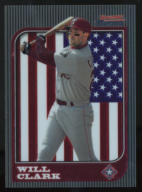 1997 Bowman Chrome International #31 Will Clark Texas Rangers – NM-MT