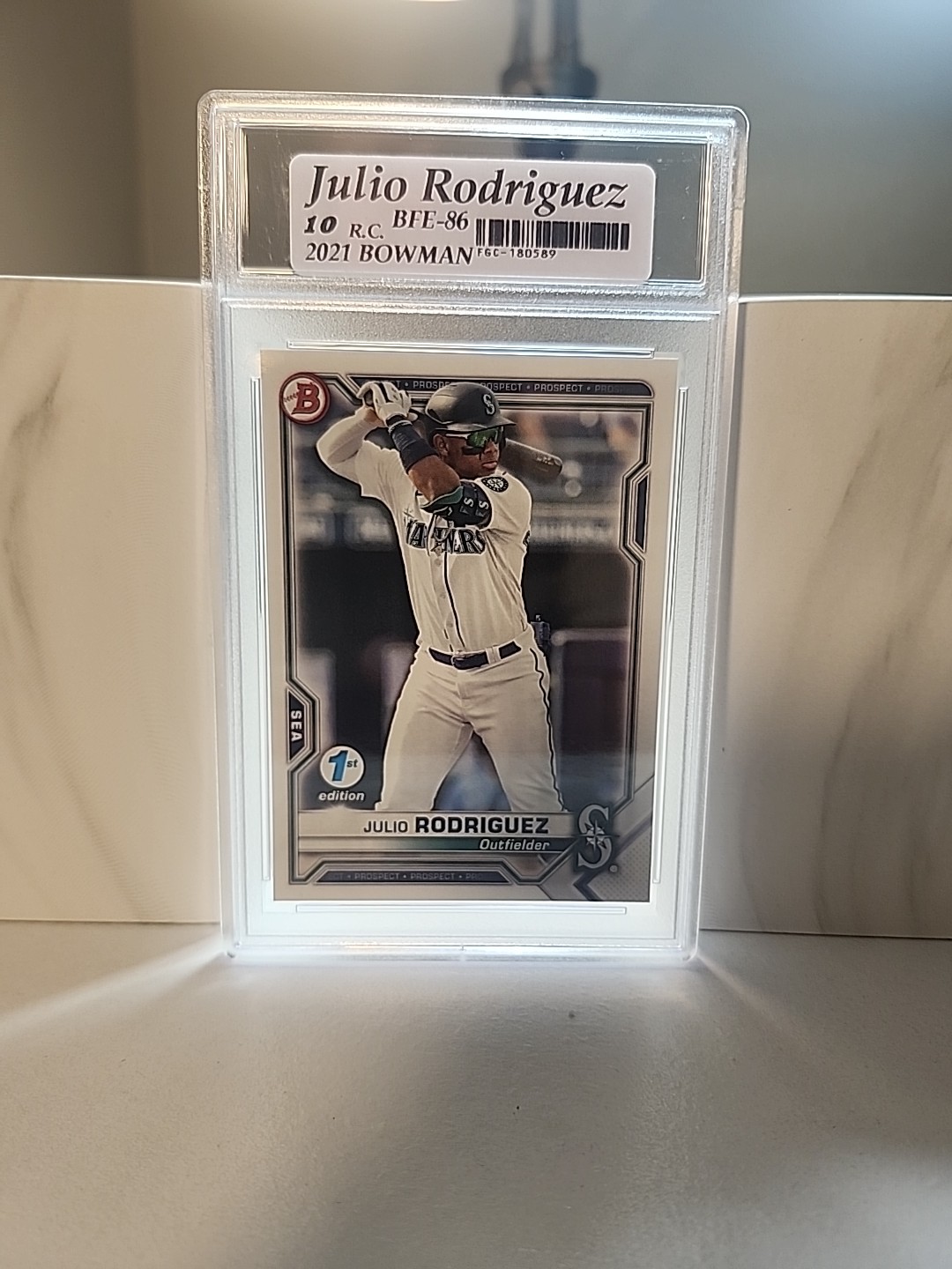 💎 💎 2021 Bowman 1st Edition – Julio Rodriguez #BFE-86 💎 ROOKIE GRADED FGC10