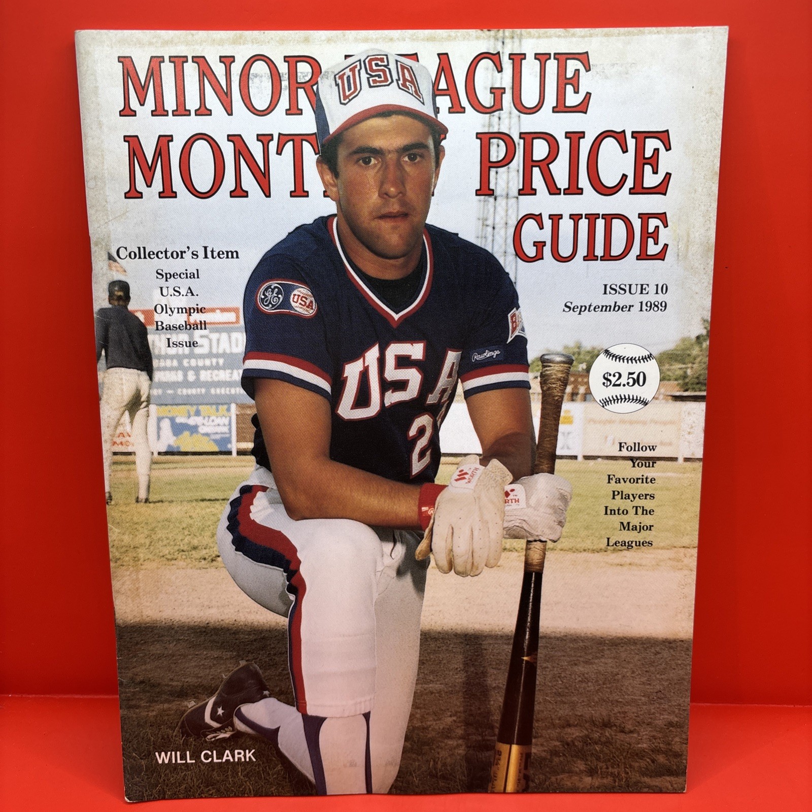 Minor League Monthly Price Guide Magazine-September 1989-USA W. Clark/M. McGwire