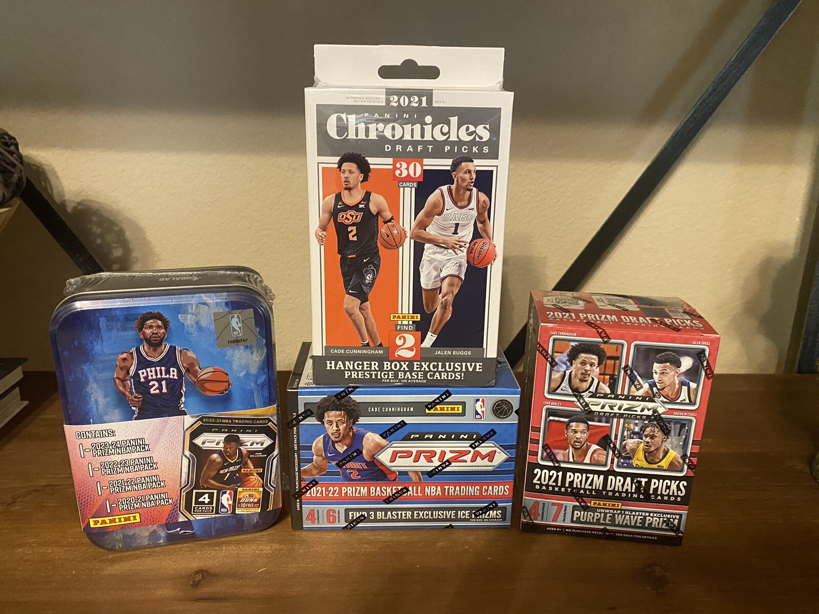 4 Sealed Box Lot Basketball Great Mix For Breaks Prizm Optic Draft Tin BL4