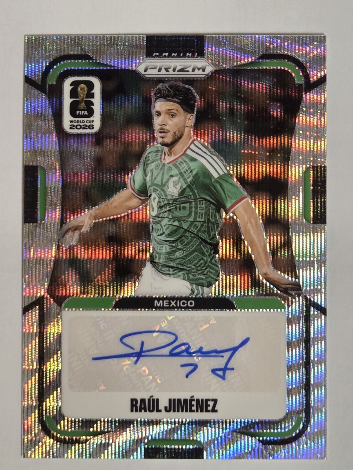 2026 Prizm FIFA World Cup Raul Jimenez Silver Wave Auto #S-RJ