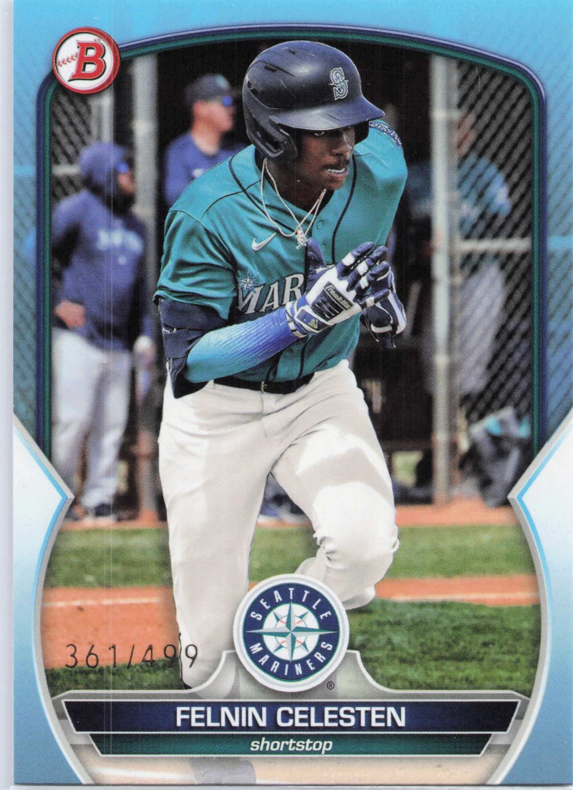 Felnin Celesten 2023 Bowman Draft #BD-178 Sky Blue #/499