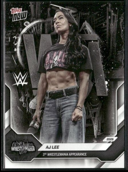 2026 Topps Now WWE #13 Wrestlemania Vegas AJ Lee