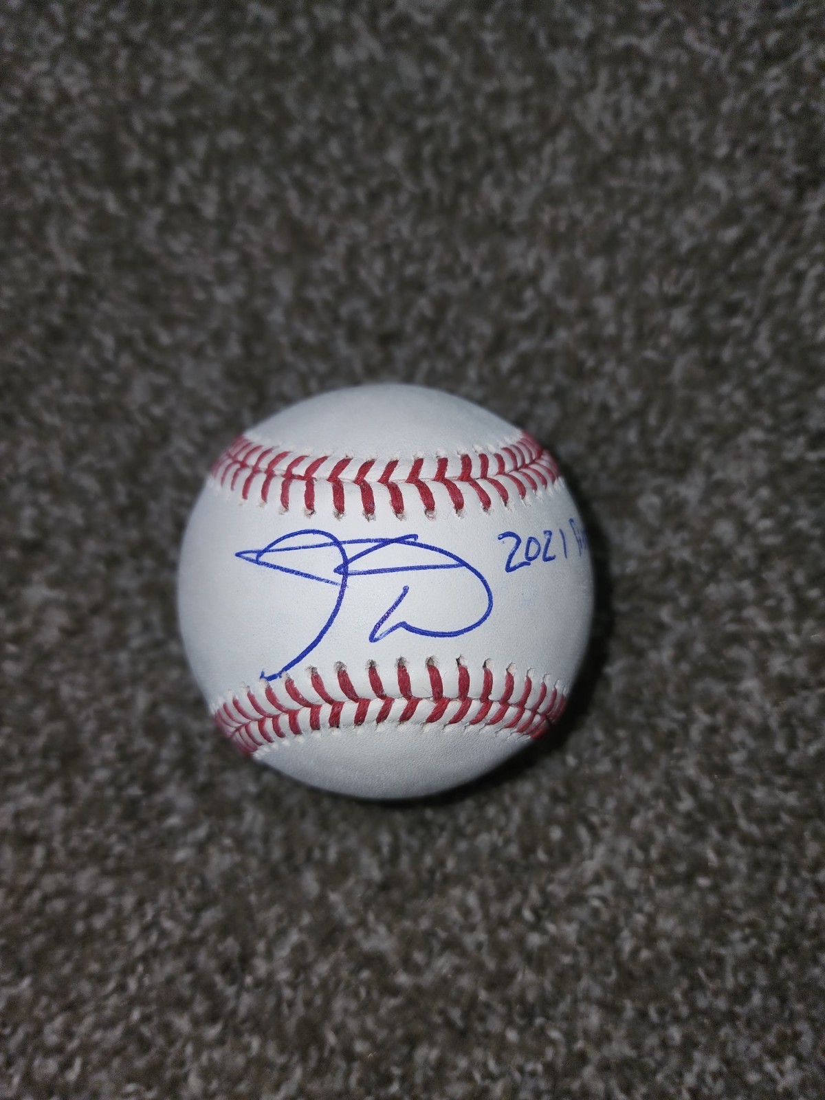 Kahlil Watson Signed Baseball Auto 2021 First Round Pick Inscription MLB Debut