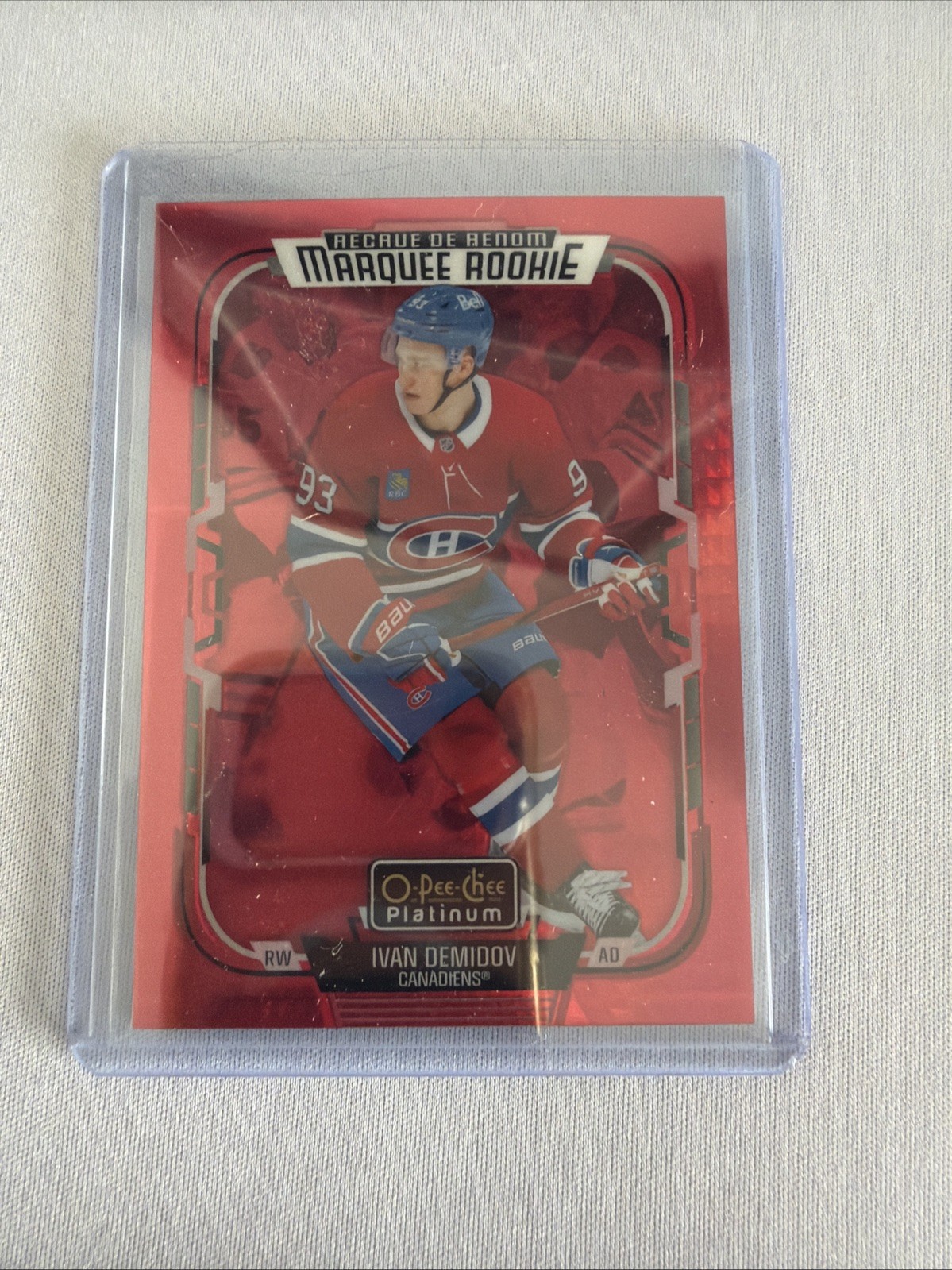 2025-26 O-Pee-Chee Platinum IVAN DEMIDOV RED PRISM ROOKIE PARALLEL 92/199