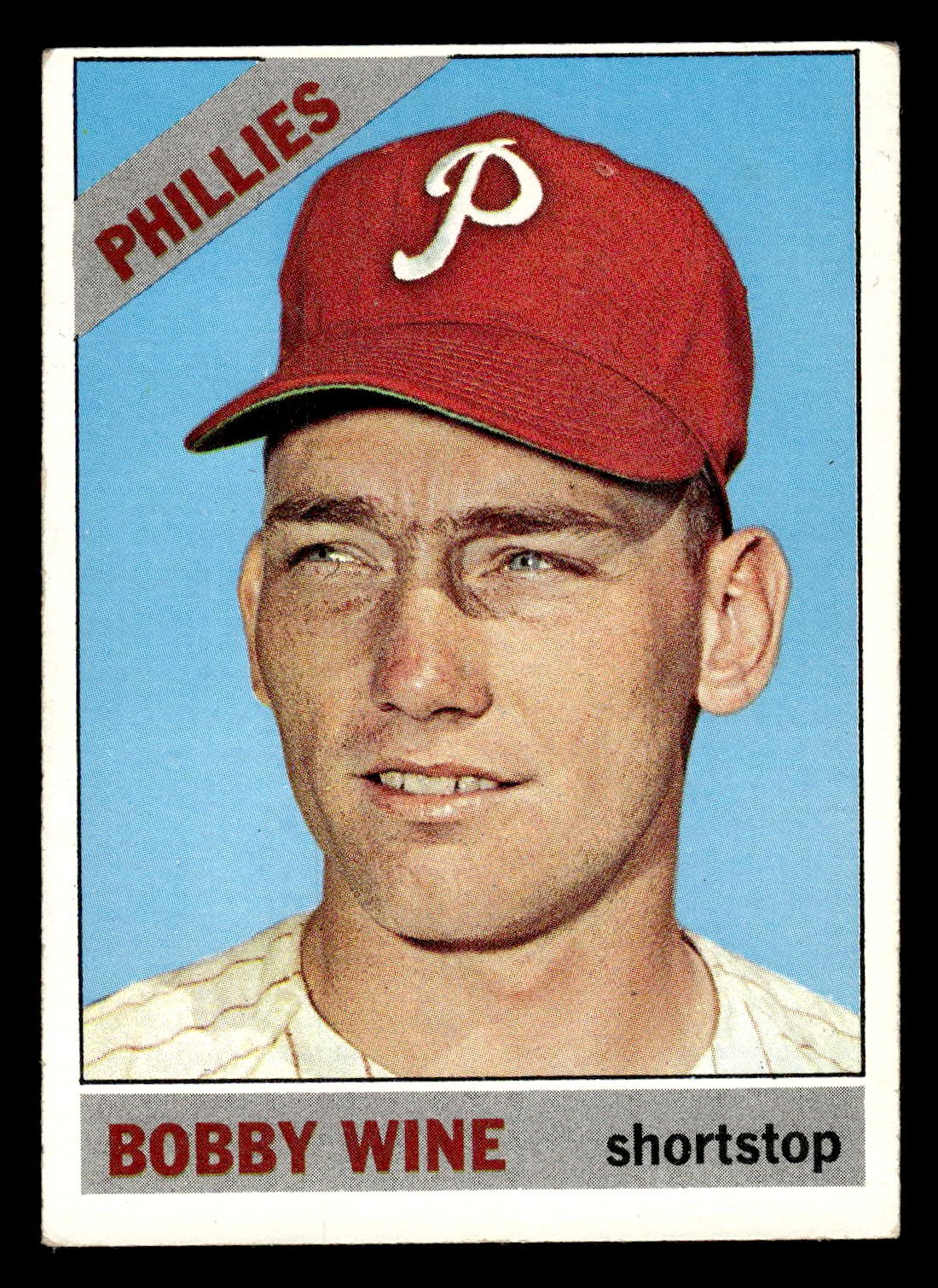 1966 Topps #284 Bobby Wine – VG-VGEX *TedsCardShack*