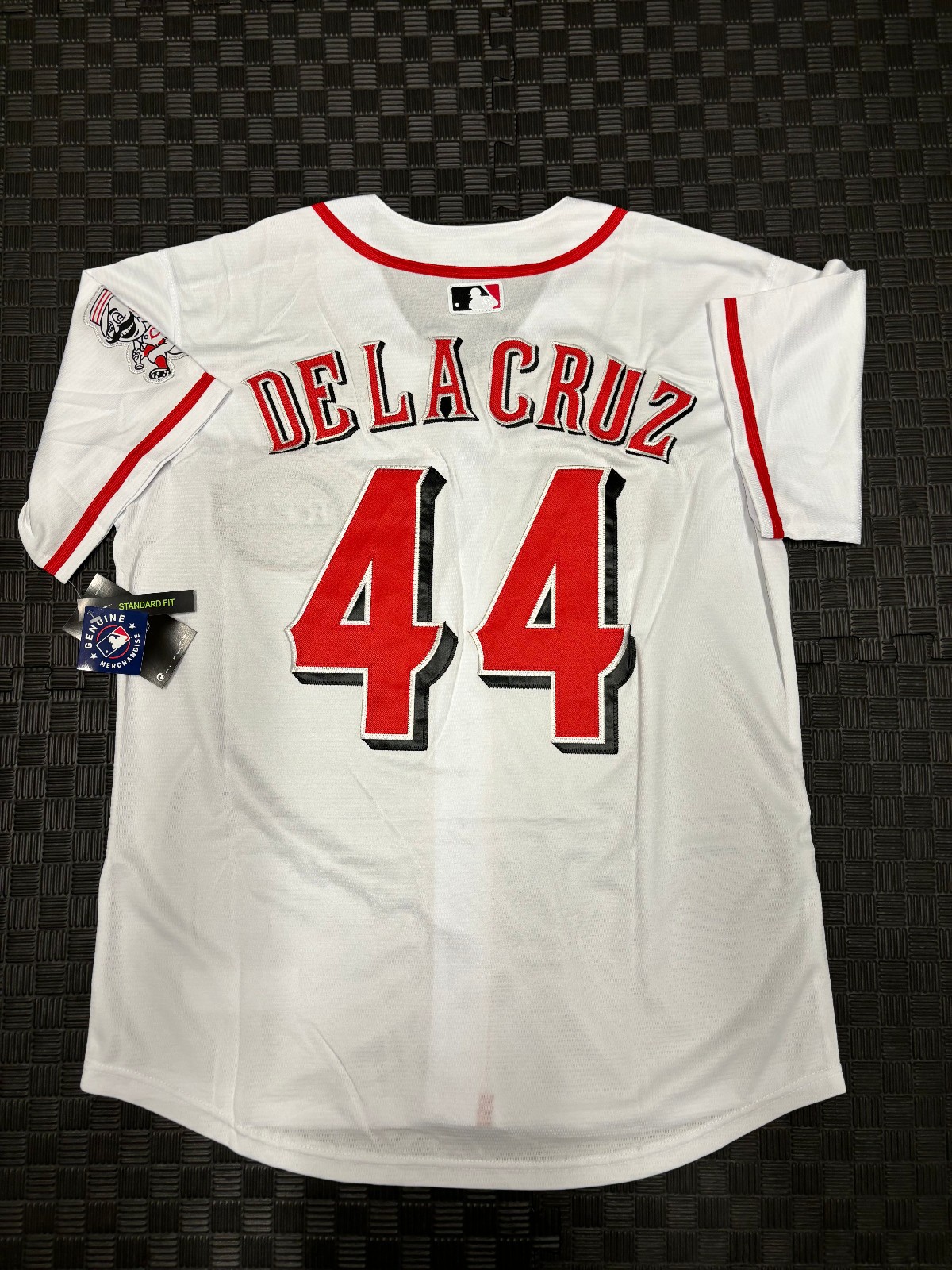 Elly De La Cruz #44 Men’s Cincinnati Reds White Flex Baseball Jersey LARGE NWT