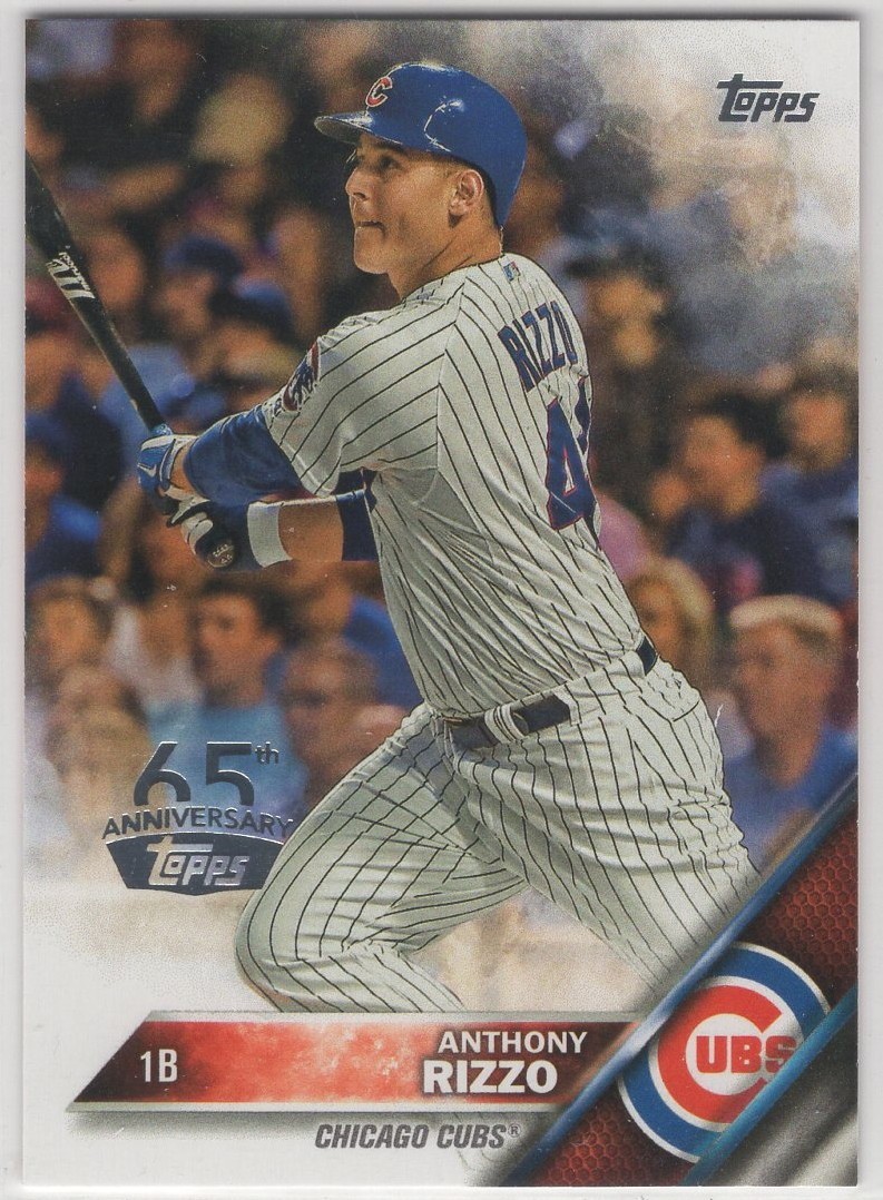 2016 Topps 65th Anniversary Parallel Chicago Cubs Team Set