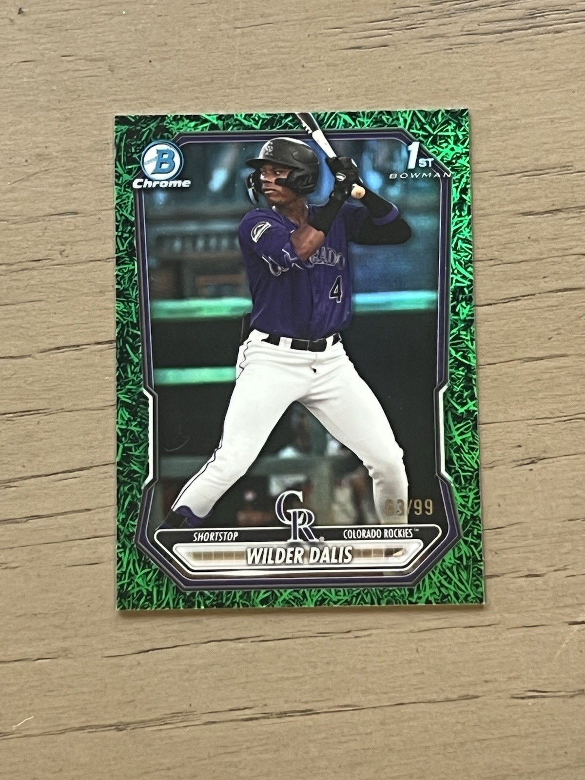 2026 Bowman Wilder Dalis Green Reptilian /99 #BCP-150 Rockies
