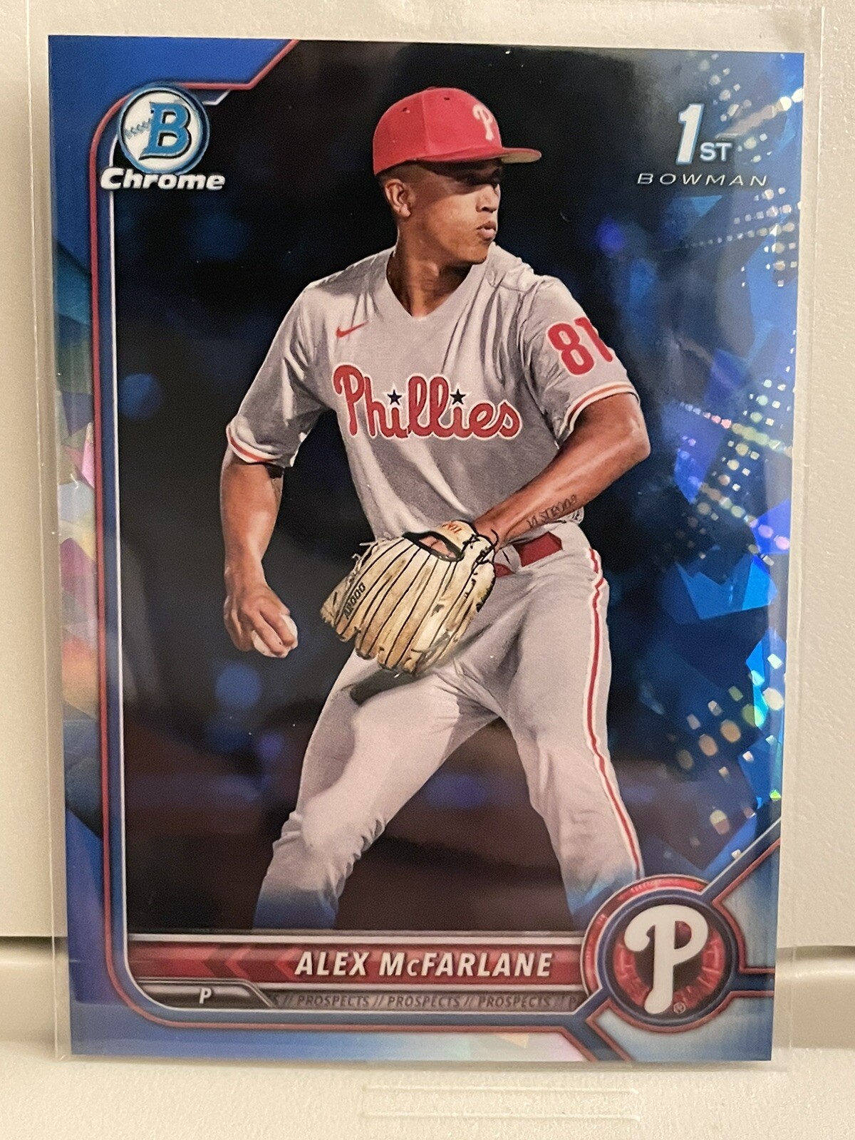 2022 Bowman Draft Sapphire ~ Alex McFarlane 1st Bowman #BDC-117 Phillies ~ M/NM