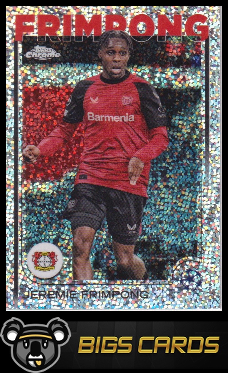 Jeremie Frimpong 2024-25 Topps Chrome UEFA #78 Speckle Refractor
