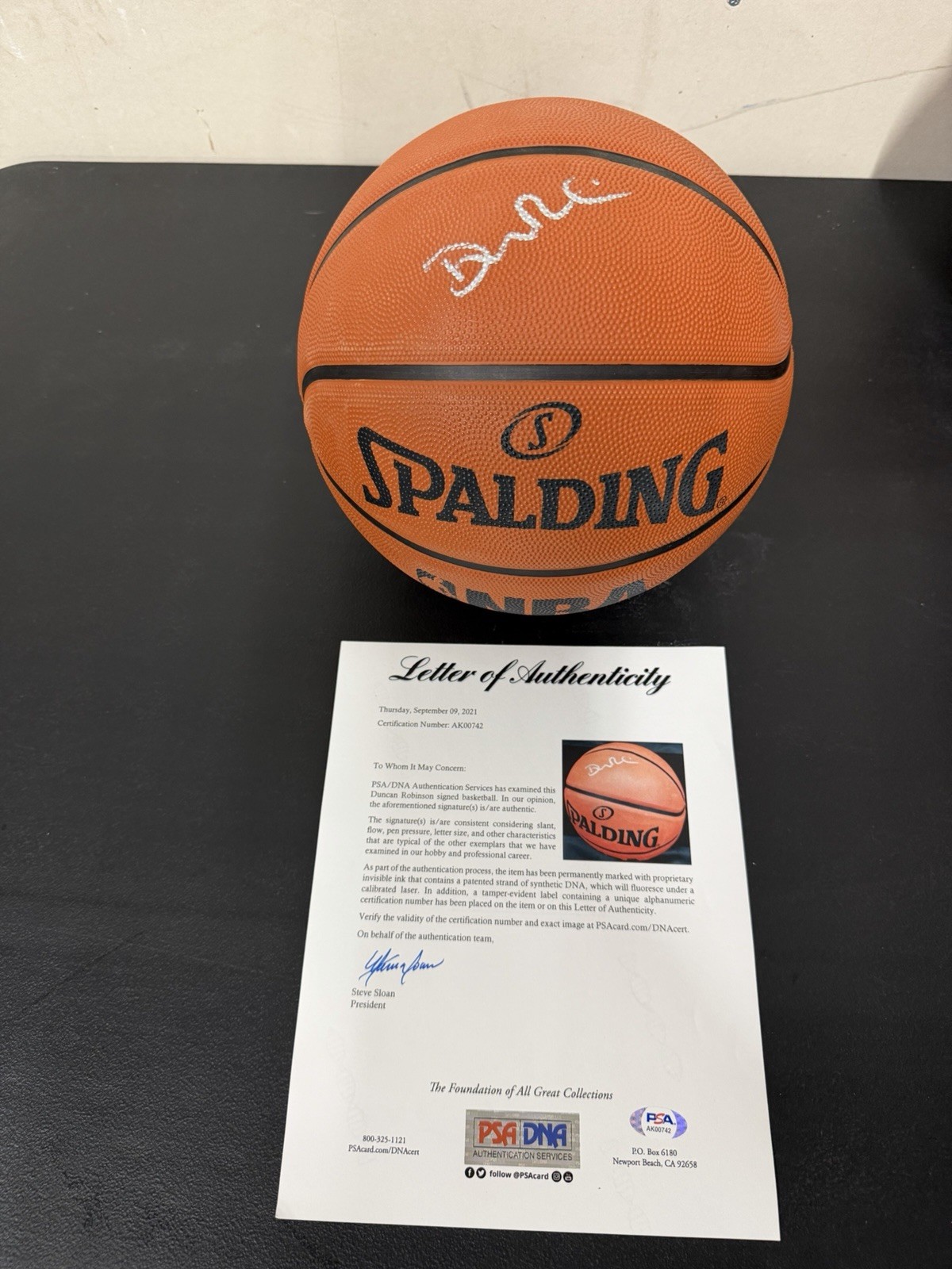 Duncan Robinson Signed Detroit Pistons Full Size Basketball PSA DNA COA
