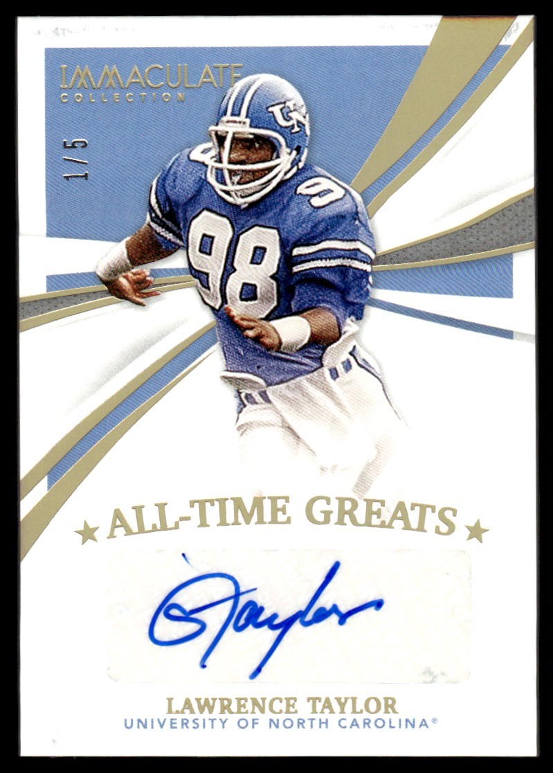 2021 Immaculate ATG-LT Lawrence Taylor Auto /5