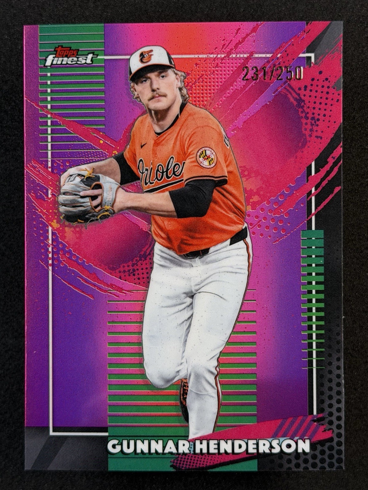 2026 Topps Finest Baseball Gunnar Henderson Rare Pink Refractor /250 – #254