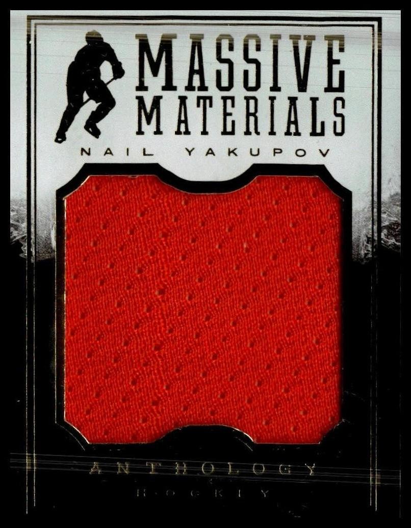 2015-16 Panini Anthology – Massive Materials #MM-65 Nail Yakupov #/190 SN,MEM