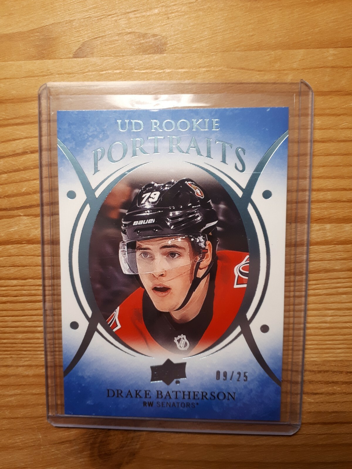 2018-19 UD Series 2 Rookie Portraits Platinum Blue Drake Batherson #P-54 09/25