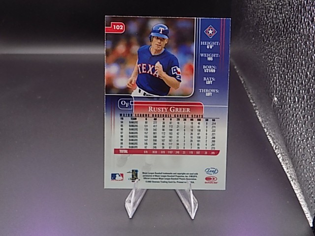 2002 Donruss Rusty Greer #102 (RC)