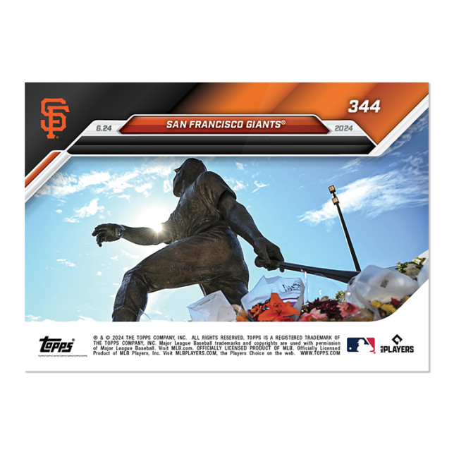 2024 Topps Now 344 San Francisco Giants San Francisco Giants PR 1026