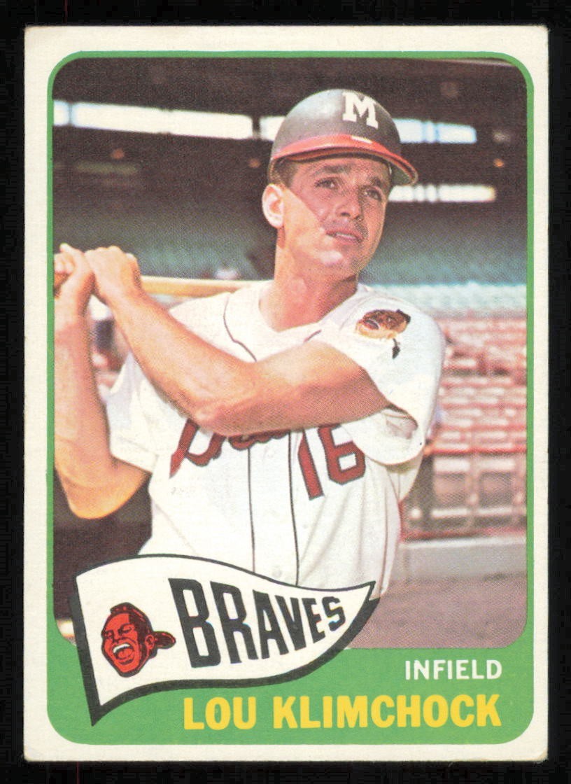 1965 Topps #542 LOU KLIMCHOCK Milwaukee Braves EX High # SP