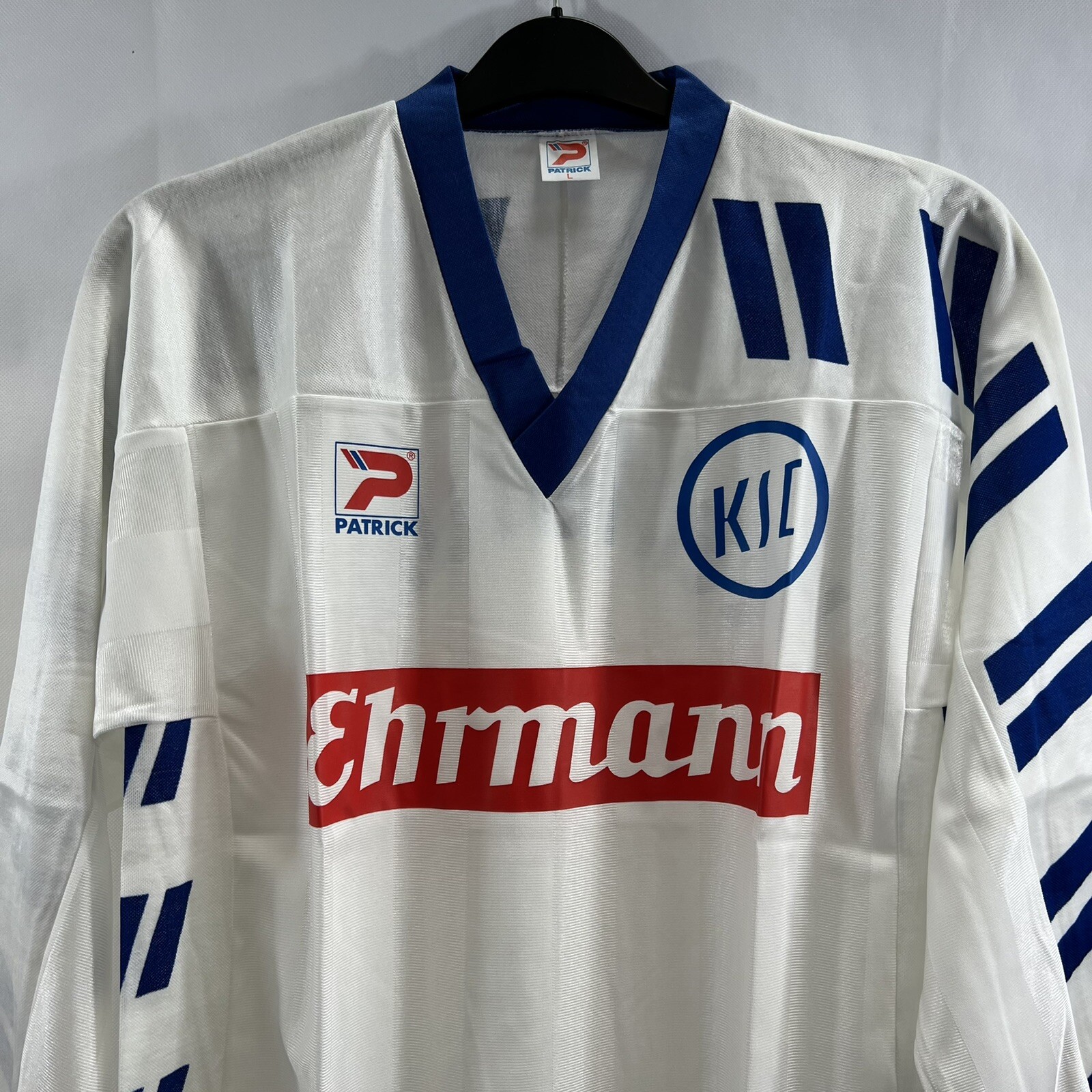 BNIB Karlsruher L/S Home Football Shirt 1992/94 Adults Large Patrick B563