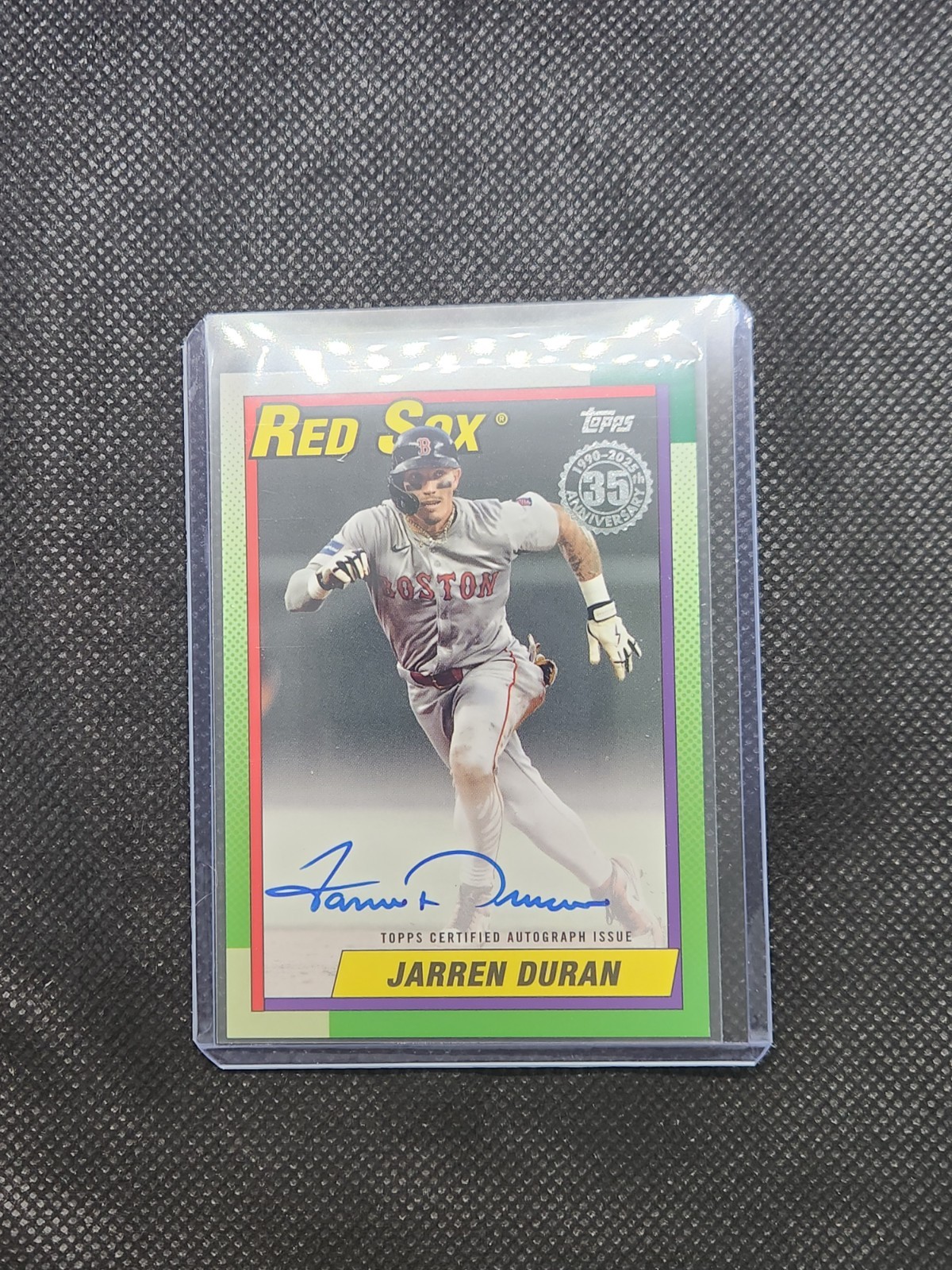 2025 Topps 1990 Variation Jarren Duran On-Card Auto 90B2-JD