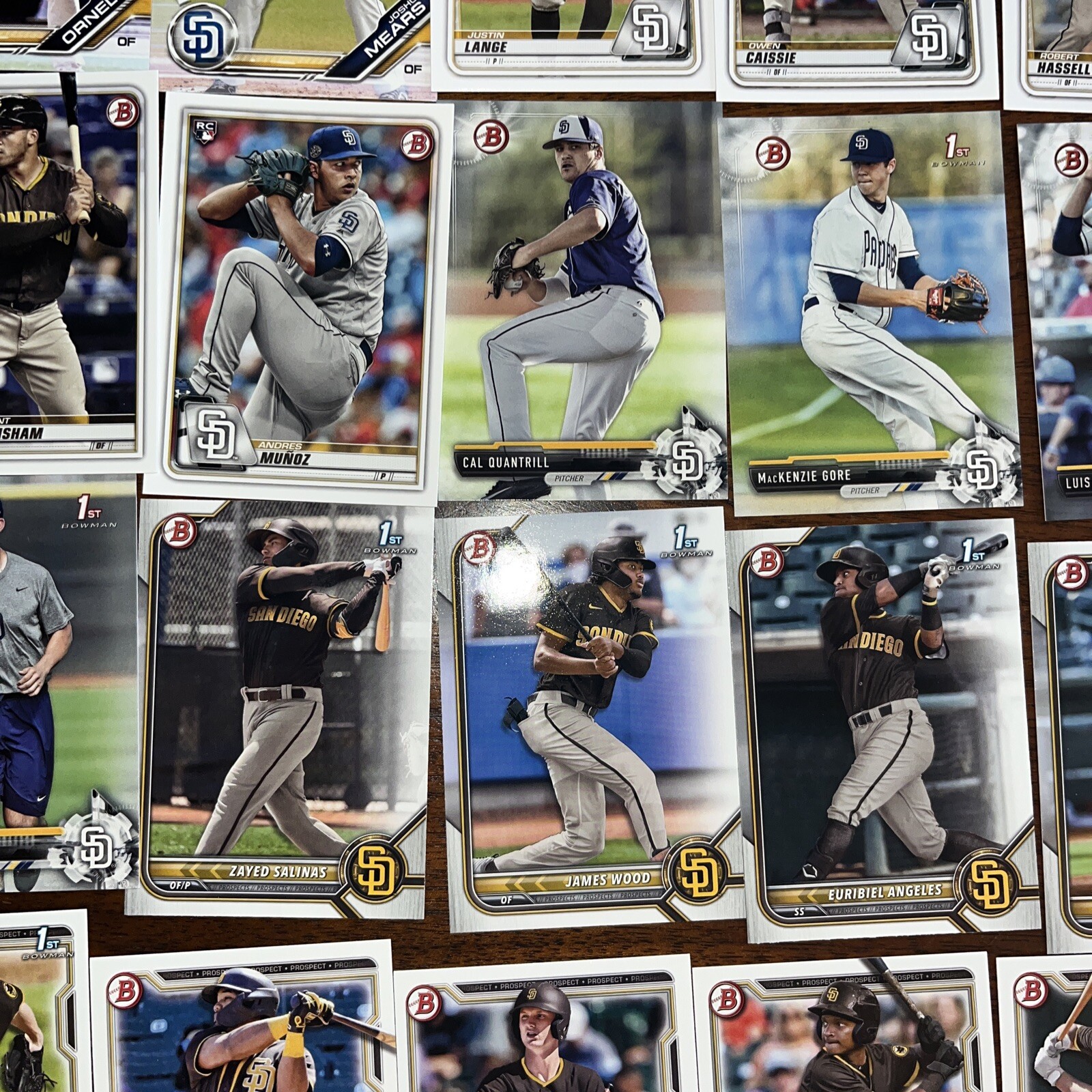 San Diego Padres Cards Includes Tatis, Mochado, Abrams, Hassell Option #1