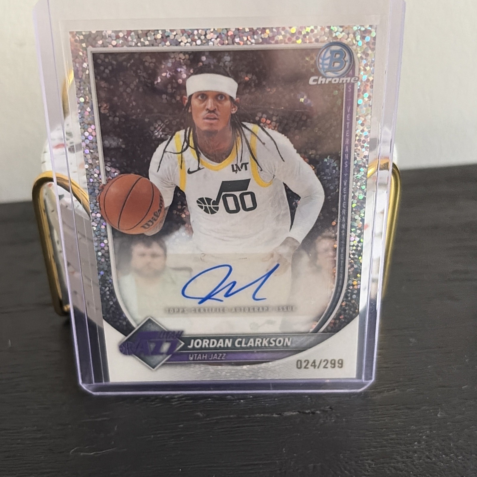 2025-26 Bowman – Chrome Autographs Jordan Clarkson #BCA-JC Speckle Refractor…