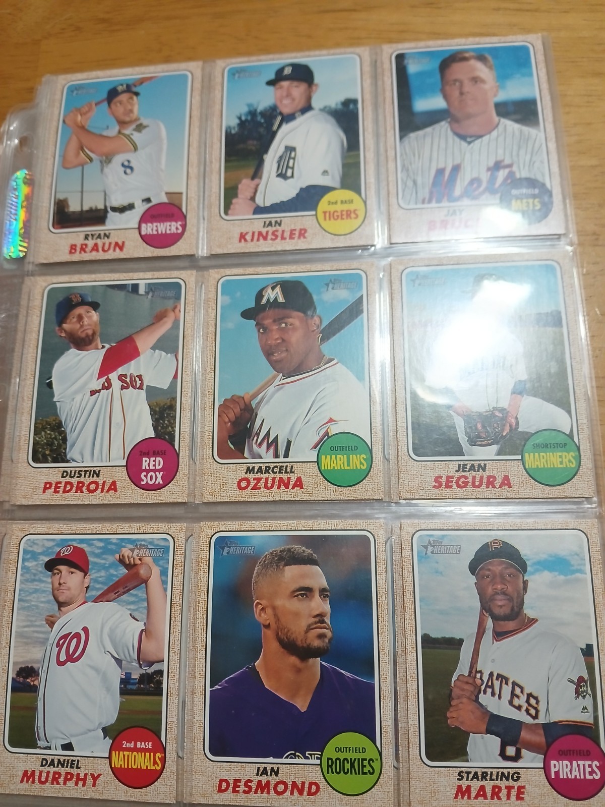 2017 Topps Heritage 91 Card SP 401-500 Lot -9 SHORTPRINT Set Trout Harper Stars