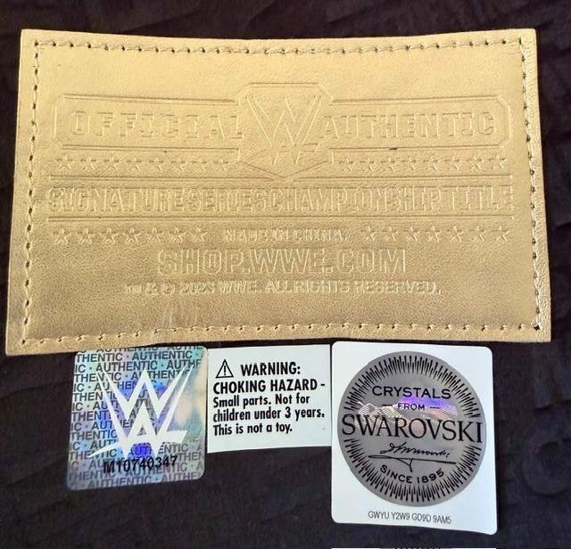 WWE Official Authentic Replica Belt- THE ROCK – Signature Series Swarovski