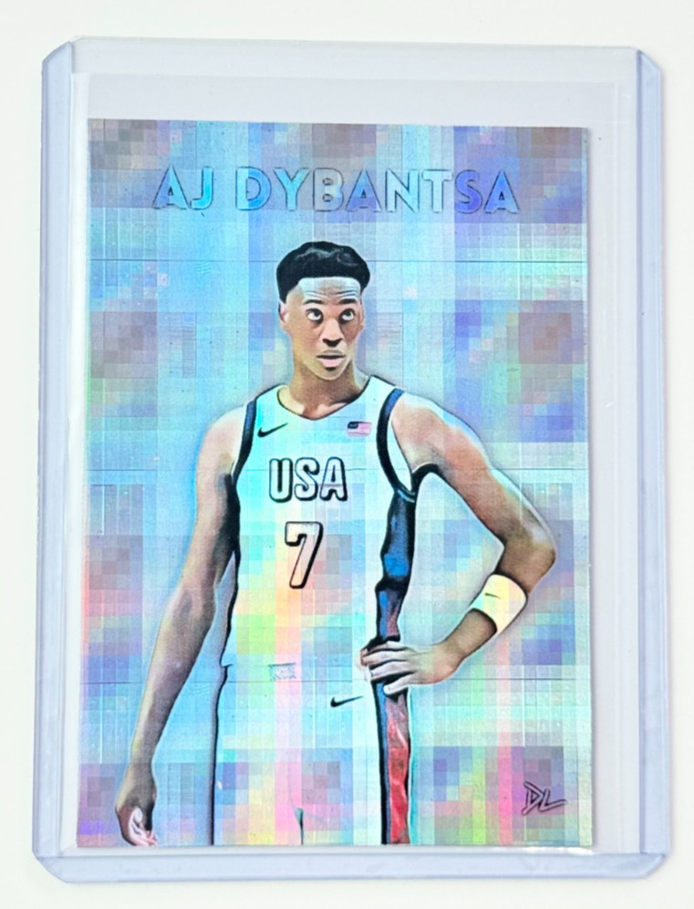 AJ Dybantsa Limited Edition Artist Signed “Team USA” Refractor Card 1/1
