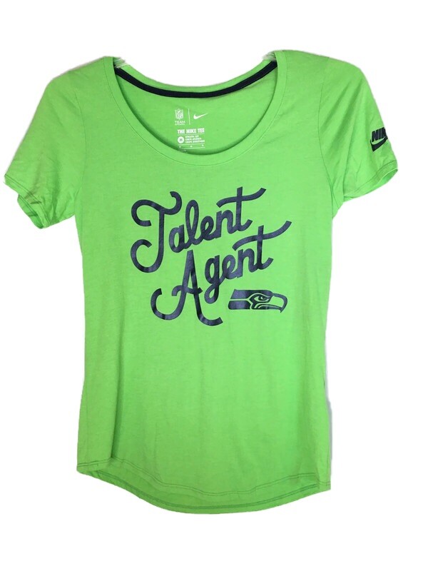 NIKE Seattle Seahawks Green WOMEN’S T-SHIRT Scoop Neck ~ MEDIUM ~ NWT Retail $34