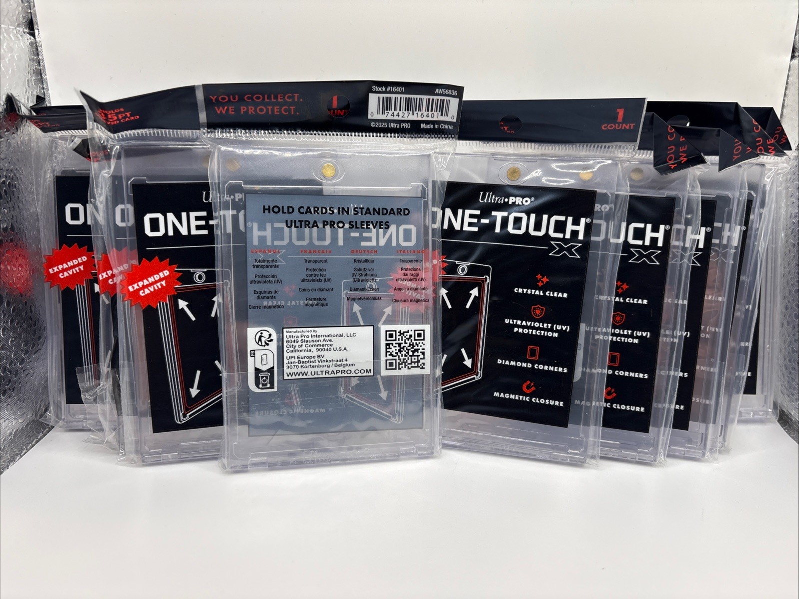 Ultra Pro One-Touch X Magnetic Card Holder 35pt UV Protection – Lot of 10