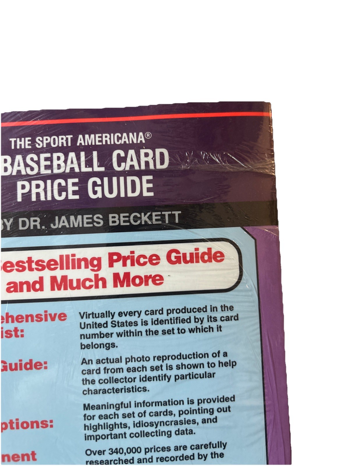 SEALED 1994 Beckett Sport Americana Baseball Card Price Guide #16 Paperback
