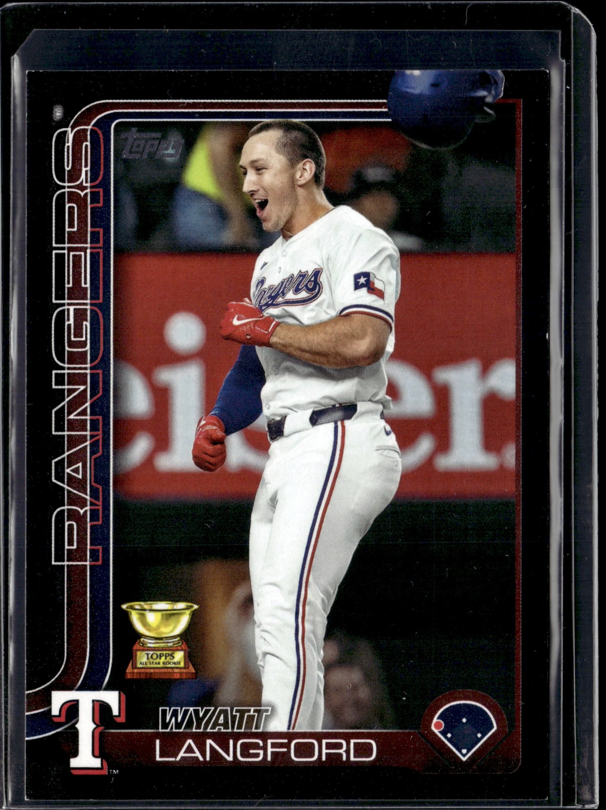 2025 Topps #455 Wyatt Langford Black #/74
